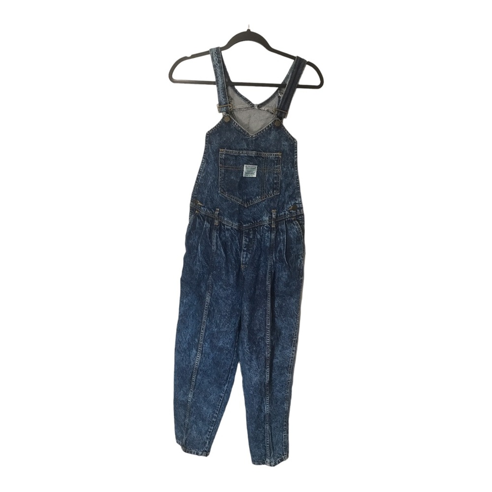Guess Y2k vintage acid wash distressed overalls size 2